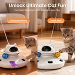 Topika Cat Laser Toy Auto Rotating Feather Ball Interactive Toy