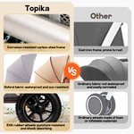 Topika Baby Stroller 2-in-1 Foldable Baby Pram for Kids 0-36 Monthes