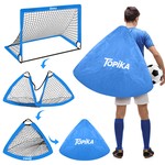 Topika Soccer Goal Set: Portable Fold-Up Training Goals (1.2 x 0.9 m)