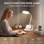 Topika - LED Desk Lamp With Pen Holder, Phone Stand And USB-C Charging