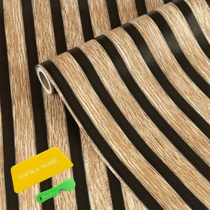 Topika Wood Grain Self Adhesive Wallpaper with Tools 10m x 45cm