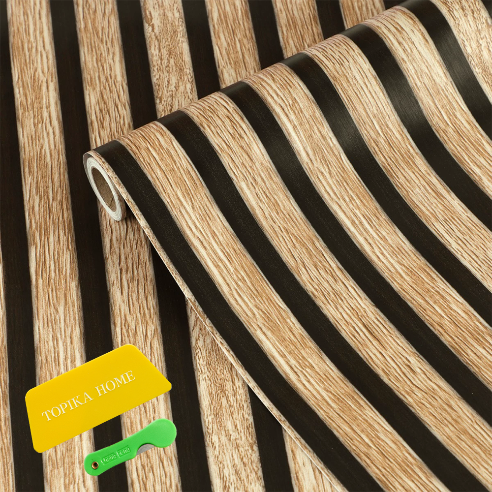 Topika Wood Grain Self Adhesive Wallpaper with Tools 10m x 45cm Topika Wood Grain Self Adhesive Wallpaper with Tools 10m x 45cm