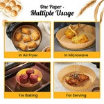 Topika Round Air Fryer Liners Disposable Airfryer Liner for Baking 200Pcs
