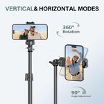 Topika Strong Tripod Stand For Phone And Camera& Remote,50-160cm Adjustable