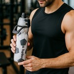 Topika Cycling Water Bottle with Spray Mist, 590ml Insulated Sports Bottle