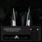 Motocentric Motorcycle Backpack Waterproof Hard Shell 48L Carbon Fiber