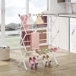 Topika 3-Tier Compact Steel Clothes Drying Rack, Expandable & Collapsible