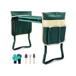 Topika - Foldable Garden Kneeler/Seat 2-in-1, Heavy Duty Gardener Stool
