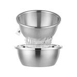 Topika Chinese Style Colander 22cm Stainless Steel Kitchen Strainer Set
