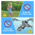 Topika Electric Water Gun & Fire Light Effects, 800ML Water Gun for Kids