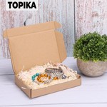 Topika Corrugated Mailer Box 25 Pack, Durable Shipping Boxes for Packaging
