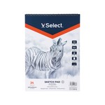VSelect - Spiral Bound Sketchbook Pad, Heavyweight Paper, 3-Size Choice