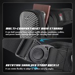 Motocentric Hard Shell Unisex Motorcycle Thign Bag Waist Bag Drop Leg Bag
