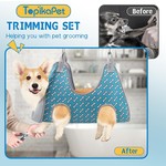 Topika 8 Piece Dog Grooming Hammock Set, Nail Trimming & Grooming Care
