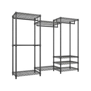 Topika Heavy-Duty Wardrobe Organiser, 4 Rods, 8 Shelves, 175 x 40 x 194 cm