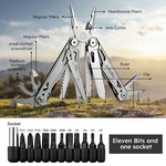 Topika - 28 in 1 Multitool with Pliers Knife Screwdrivers & More