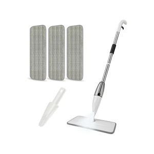 Topika - Spray Mop for Cleaning, Microfiber Flat Mop + 3 Piece Cloth Pads