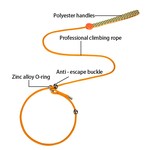 TopikaPet - Heavy Duty Dog Leash, Anti-Escape Buckle, Polyester Handle