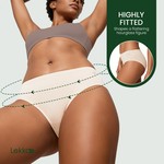 Lekkon Women Midi Panties Classic Microfiber Silky Underwear 3/6 Pack Brief