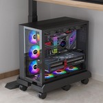 Topika Adjustable PC Tower Stand with Wheels, Computer CPU Stand