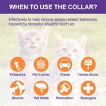 Topika Cat Calming Collar, Pet Feliway Collar for Cats Anxiety Relief Stress