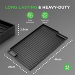 Topika Cast Iron Non-stick Grill Pan No Need For Butter Or Oil Double Sided