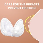 TopikaKids - 2 x Wearable Silicone Breast Milk Collector Cups, Leak-Proof