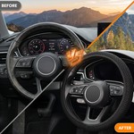 Topika - Steering Cover, Car Steering Wheel Cover For Cars, Black 37-39CM