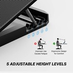 Topika - Gaming Laptop Cooling Stand with 6 Fans, Dual USB, Metal Support