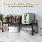 Topika -Vertical Adjustable Expandable Counter Top Shelving Shelf Organiser