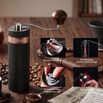 Bincoo - Manual Coffee Grinder Hand Grinder, Adjustable Burr For Pour-Over