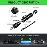 Topika Rechargeable Green Laser Pointer&Visible Beam for TV/LED & Outdoor