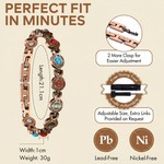 Topika Pure Copper Magnetic Bracelets for Women, Adjustable Copper Bracelet