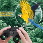 Topika 12x25 Compact Binoculars for Adults & Kids, Large View, Low Light