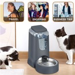 TopikaPet-Automatic Pet Feeder&Waterer,Pet Food Feeder with Stainless Steel