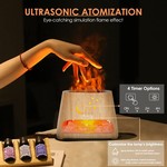 Topika Essential Oil Diffuser with Flame Effect, Aromatherapy Oil for Sleep