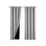 Topika Blackout Curtains, Double Layer Thermal Insulated noise reduction