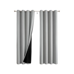 Topika Blackout Curtains, Double Layer Thermal Insulated noise reduction