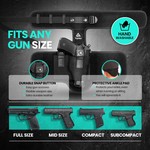 Topika Ankle Holster Calf Gun Holster Adjustable Handgun Holster with Pouch