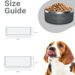 TopikaPet - Stainless Steel Dog Bowls with Non-Slip Silicone Base, 3 Colour