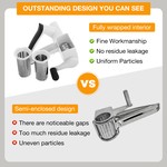 Topika - Rotary Cheese Grater With Handle, Manual Cheese Grinder, 3 Drums