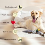 Stuffed Dog Plush Toys,Puppy Chew Toy for Teething Cleaning