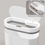 Topika - Trash Bin with Lid - Rubbish Bins for Kitchen - Hanging Garbage Can