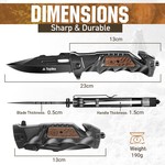 Topika - Hunting Knifes Pocket Knife For Men, Portable Camp Knife Gift Set