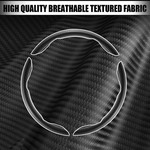 Topika- 3 x Carbon Fibre Steering Wheel Cover, Non-Slip Universal Protector