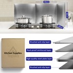 Topika Stainless Steel Splatter Guard for Frying, Foldable Splatter Screen