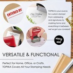 Topika - Custom Stamp Address Stamp Signature Stamp Self Inking