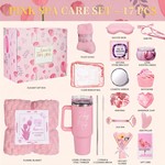 Topika Pink Spa Gift Set for Her, Self Care Hamper for Home Relax & Gifting
