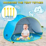 Topika Baby Beach Tent Pop Up with Pool, UPF50+ Portable Sun Shelter