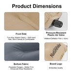 Naturehike Inflatable Pillow, Sponge-Filled Pillows for Camping Travel